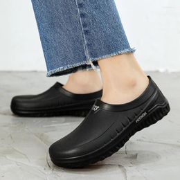 Sandals 2024 Men's Chef Shoes Non-Slip Waterproof Lightweight Versatile Comfortable Slip-on Outdoor Fishing