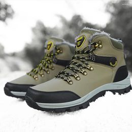 Boots Women Men Ankle Snow Shoes Cosy Winter Fur Lined Plush Hiking Barefoot For Outdoor Activities