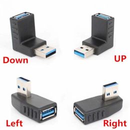 Accessories USB 3.0 Adapter Left /Up/Down/ Right Angle 90 Degree Extension Cable Male To Female Adapter Cord USB Cables