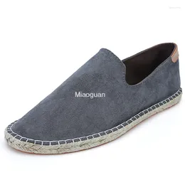 Casual Shoes Espadrilles For Men 2024 Autumn Linen Men's Classic Handmade Weaving Fisherman Fashion Flats Big Size 47