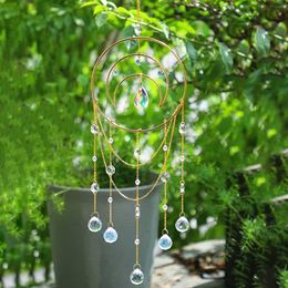 Garden Decorations Sun Catcher Chandelier Crystal Dream Catcher Window Prism Glass Suncatcher Yard Garden Decoration Outdoor Christmas Suncatchers