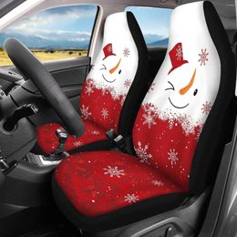 Car Seat Covers Christmas Interior Set Automotive Front Cover Universal Fit For Cars Sedans SUVs And Trucks