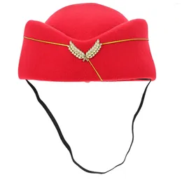 Berets Stewardess Beret Cosplay Uniform Toddler Hats Flight Attendant Costume Decor Airline Sailor Accessories