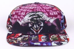 DC Comic The Joker Brand Snapback Cap Fashion Print Men Women Adjustable Baseball Caps Adult Hip Hop Hat4031923