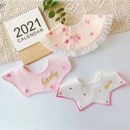 3Pcs/set 0-24M Fashion Baby Bibs Cotton Christmas Stars Saliva Towels Soft Stitchwork Adjustable Infant Feeding Burp Cloths 240422