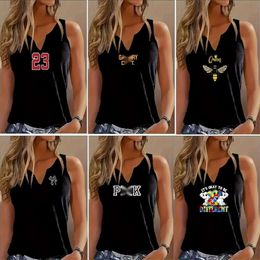 New Vest Summer Sweet And Spicy Short V-neck Racerback Top With Suspended Tank Top For Women