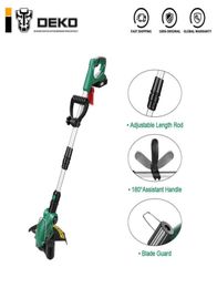 DKGT06 20V Lithium 1500mAh Cordless Grass String Trimmer with Battery Pack and Blade Pendants T2001152944064