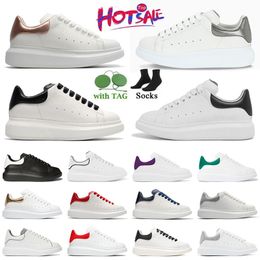 Fashion Casual Shoes sneaker luxury Runner white black walk Leather cheap Trainers Women Flat Lace Up Platform Jogging mens designer shoes Sneakers green 36-45