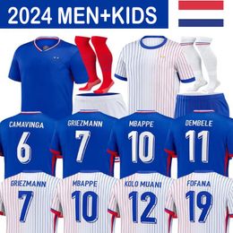 24 25 Eur0 Cup French Jersey MBAPPE GIROUD GIROUD DEMBELE COMAN SALIBA KANTE DIABY Maillot De Foot Equipe Maillots GRIEZMANN Kids Kits Fans Football Shirt S-2XL