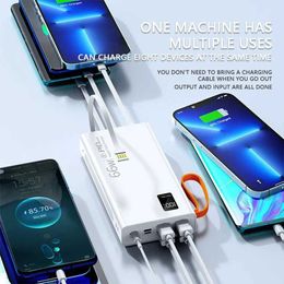 Cell Phone Power Banks The new 30000mAh 66W ultra fast charging mobile power pack is equipped with its own charging cable. J0428