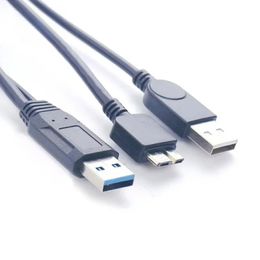 USB 3.0 Dual Power Y Shape 2 X Type A To Micro B High Speed Upto 5 Gbps Data Transfer Cable for External Hard Drives Hardware