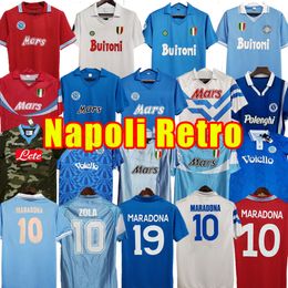 Napoli Retro Soccer Jerseys Coppa Italia Napoli Maradona Vintage Calcio Classic Vintage Football shirts 86 87 88 89 90 91 92 93 1986 1987 1988 1989 1991 1992 1993 1990