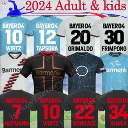 2024 Bayer Leverkusen Soccer Jerseys WIRTZ BONIFACE HINCAPIE HOFMANN TAPSOBA SCHICK PALACIOS FRIMPONG GRIMALDO 23 24 Special Edition Mens Football Shirts