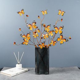 Decorative Flowers Artificial Butterfly Flower DIY Living Room Bendable Romantic 78cm Bedroom Children's Three-Dimensional Decoration