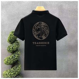 Mens T Shirt High Quality 2024 Summer New Designer T Shirt Trendy POLO T-Shirt Versatile Lapel Half Sleeved Men's Short Sleeved T-Shirt High-End Fashion 35