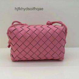 Diagonal Small Loop Bag Bvbag Camera One Lady Purse Cross Designer 2024 Bags Botteega Leather Square Woven Loop Shoulder Cassette Candy Colour Mini 3XIW