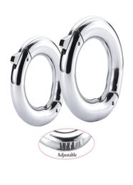 New Metal Adjustable Glans RingForeskin Delay Penis RingCock RingMale Circumcision Ring Cockring Sex Toys for Men6993975