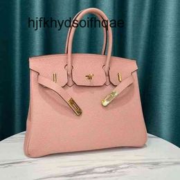 fashion Handbag Bags 2024 Designer Handbag berkins Leather Platinum Bag Classic 30cm Leather One Shoulder Messenger Handbag Z9KL