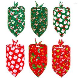 Dog Apparel 6Pack Bandana Christmas Scarf Triangle Bibs Kerchief Set Pet Costume Accessories Decoration For Cats