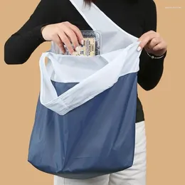 Shopping Bags Foldable Eco-Friendly Supermarket Bag Large Capacity Shoulder Food Package Waterproof Folding Handbag