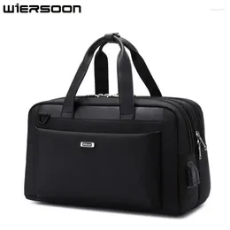 Duffel Bags Compression Pack Men's Briefcase High Quality Business Shoulder Bag Messenger Office Tote 15.6 Inch Laptop