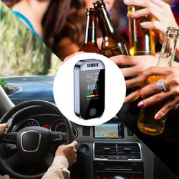 Digital Electronic Breath Alcohol Tester High Precision Detector LCD Display USB Rechargeable For Personal & Home Use