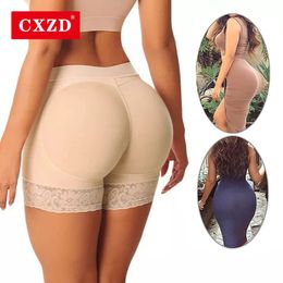 CXZD Women Shaper Padded Butt Lifter Panty Hip Enhancer Fake Shapwear Underwear Briefs Push Up Panties 240428