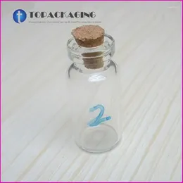 Storage Bottles 500PCS 2ML Glass Bottle With Cork Lid Cosmetic Test Vials Empty Perfume Packing Small Essence Oil Container Serum Refillable