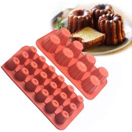 Moulds 8/18 Holes Caneles Silicone Mold Muffin Cupcake Baking Tray Bordelais Fluted Cake Pudding Mold DIY Baking Kitchen Accessories