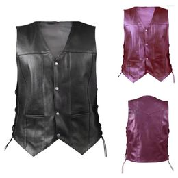 Men's Tank Tops Mediaeval Vest Men Pirate Costume Sleeveless V Neck Carnival Cosplay Lace Up Cardigan Waistcoat Renaissance Steampunk Vests