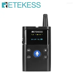 Microphones Retekess126 Two-way Wireless Tour Guide System Receiver For Horse Riding Excursion Interpretation Church Conference Training