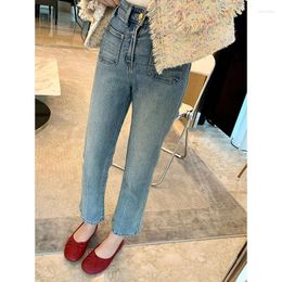 Women's Jeans High Waisted Women Clothing Y2k 90s Clothes Harajuku Fashion Cowboy Pants For