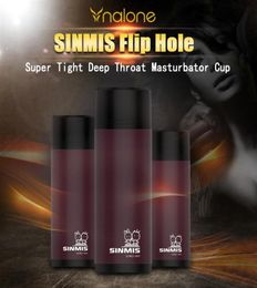 SINMIS Flip Hole Super Tight Deep Throat Discreet Oral Sex in a Cup Male Masturbator Adult Sex Toys for Male Products q1106297e6326635