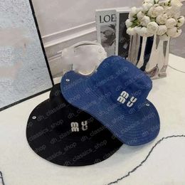 Mui Mui Hat Wide Brim Bucket Cowboy Fisherman Female Display Small Spring And Summer Everything Casual Face Covering Embroidery Bucket Basin Hat 948