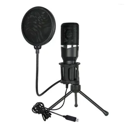 Microphones USB Jack Microphone Condenser Recording For Laptop/ Computer Podcasting/YouTube Videos Live Broadcast Mic