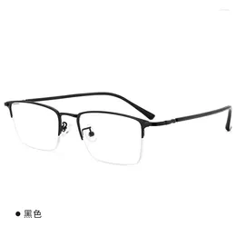 Sunglasses Frames 52mm Ultra Half Frame Square Eyeglass For Men And Women Anti Blue Prescription 39146