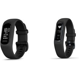 Stay on Track with this Sleek Black Fitness Tracker - Long-Lasting Battery, Simple Design for Easy Monitoring of Your Health Goals