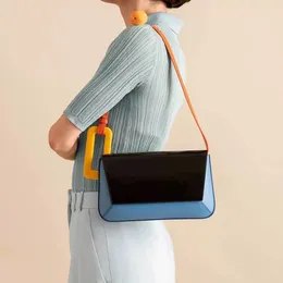 Bag Shoulder Bags Women Acrylic Handle Handbag High Quality Flap Small Square Bolsa Feminina