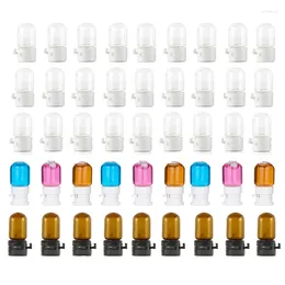 Storage Bottles 100pcs 2ml Mini Glass Bottle With Tear Cap Travel Sample Cosmetic Seal Containers For Perfume Essential Oil Liquid