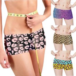 Women's Panties Leopard Print Ladies Swimming Trunks Fashion Sexy Matching Safety Shorts Summer Vacation Beach Surfing Sunbathing Pant