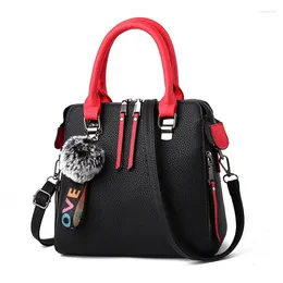 Shoulder Bags 2024 Fashion Crossbody Women PU Leather Messenger Bag For Girls Ladies Phone Purse Zipper Ornaments Tote