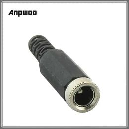 DC Power Female Plug 5.5x2.1mm DC Power Cable Connector Socket black Coupler for CCTV Camera Connect DC Jack Plug Anpwoo DC05