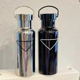 Mugs Fashionable Portable Water Bottle Top Luxury Brands Thermos Cup with Box High Value Stainless Steel Outdoor Coffee Cup Gift J240428