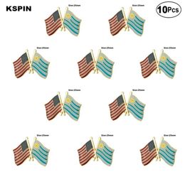 USA Uruguay Lapel Pin Flag badge Brooch Pins Badges 10Pcs a Lot XY0544102721745