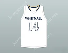 CUSTOM NAY Name Mens Youth/Kids PLAYER 14 WHITNALL HIGH SCHOOL FALCONS WHITE BASKETBALL JERSEY TOP Stitched S-6XL