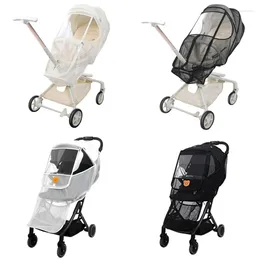 Stroller Parts Portable Mosquito Net For Baby Sun-shade Full-Cover Zipper Mesh Dropship