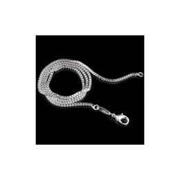 Chains 925 Sterling Sier Necklace Chain Women Wedding Jewellery 1.4Mm/2Mm Box Arrive Fashion Gb1696 Drop Delivery Necklaces Pendants Dhv9C