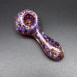 4inch Colourful Heavy Tobacco Pipe High Quality Hand-blown Herb Bowl Glass Hand Smoking Pipe