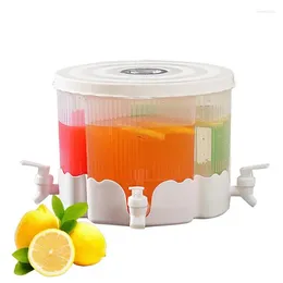 Water Bottles Large Capacity 4-Grid Summer Drinks Dispenser With Spigot Fridge Beverage Refrigerator Pot Cold Bucket