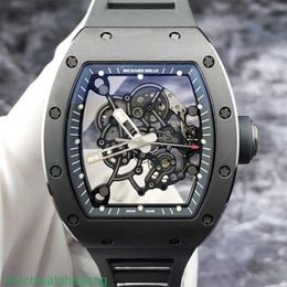 Luxury Wristwatches Automatic Movement Watches Swiss Made 055TI Grey titanium manual mechanical mens watch O8AK